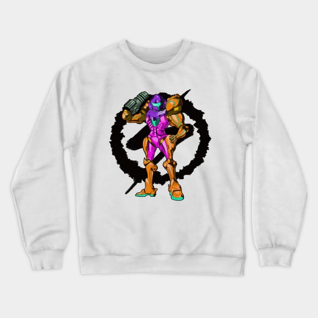 Shining Metroid-Samus Crewneck Sweatshirt by VisionaryV